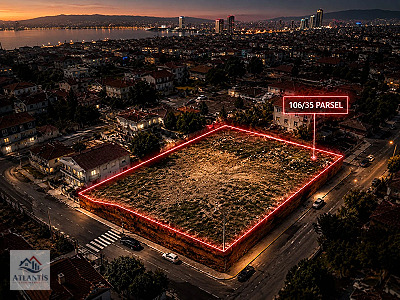İZMİR KONAK'TA DENİZ MANZARALI 2 KAT PANSİYON İMARLI FIRSAT ARSA